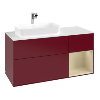 V&B Waschtischunterschrank Finion 120cm, Pl w m, Reg re si Gr m Lac, Peo m