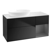 V&B Waschtischunterschrank Finion 120cm, Pl w m, Rg A m Lac, bla m Lac