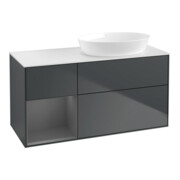 V&B Waschtischunterschrank Finion 120cm, Pl w m, Rg A m Lac, md bl. m Lac