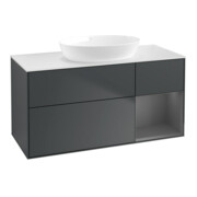 V&B Waschtischunterschrank Finion 120cm, Pl w m, Rg A m Lac, md bl. m Lac