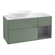 V&B Waschtischunterschrank Finion 120cm, Pl w m, Rg A m Lac, Oli. m Lac