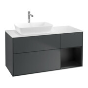 V&B Waschtischunterschrank Finion 120cm, Pl w m, Rg b m Lac, md bl. m Lac