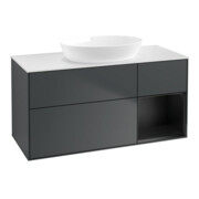 V&B Waschtischunterschrank Finion 120cm, Pl w m, Rg b m Lac, md bl. m Lac