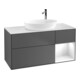 V&B Waschtischunterschrank Finion 120cm, Pl w m, Rg g wh. Lac, Anthrac. m-1