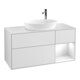 V&B Waschtischunterschrank Finion 120cm, Pl w m, Rg glo wh. Lac, wh. m Lac-1