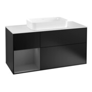 V&B Waschtischunterschrank Finion 120cm, Pl w m, Rg l A m, bla m Lac