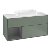 V&B Waschtischunterschrank Finion 120cm, Pl w m, Rg l A m, Oli. m Lac