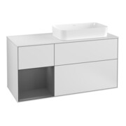 V&B Waschtischunterschrank Finion 120cm, Pl w m, Rg l A m, wh. m Lac