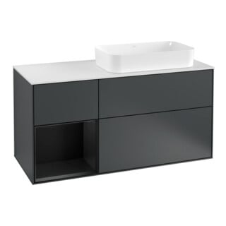V&B Waschtischunterschrank Finion 120cm, Pl w m, Rg l b m La, md bl. m Lac