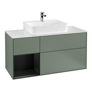 V&B Waschtischunterschrank Finion 120cm, Pl w m, Rg l b m Lac, Oli. m Lac