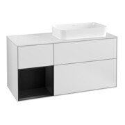 V&B Waschtischunterschrank Finion 120cm, Pl w m, Rg l bla m Lac, wh. m Lac