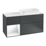V&B Waschtischunterschrank Finion 120cm, Pl w m, Rg l g w La, md bl. m Lac
