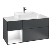 V&B Waschtischunterschrank Finion 120cm, Pl w m, Rg l g w La, md bl. m Lac