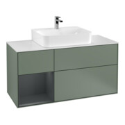 V&B Waschtischunterschrank Finion 120cm, Pl w m, Rg l md b m La, Ol m Lac