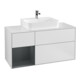 V&B Waschtischunterschrank Finion 120cm, Pl w m, Rg l md b m La, wh. m Lac-1