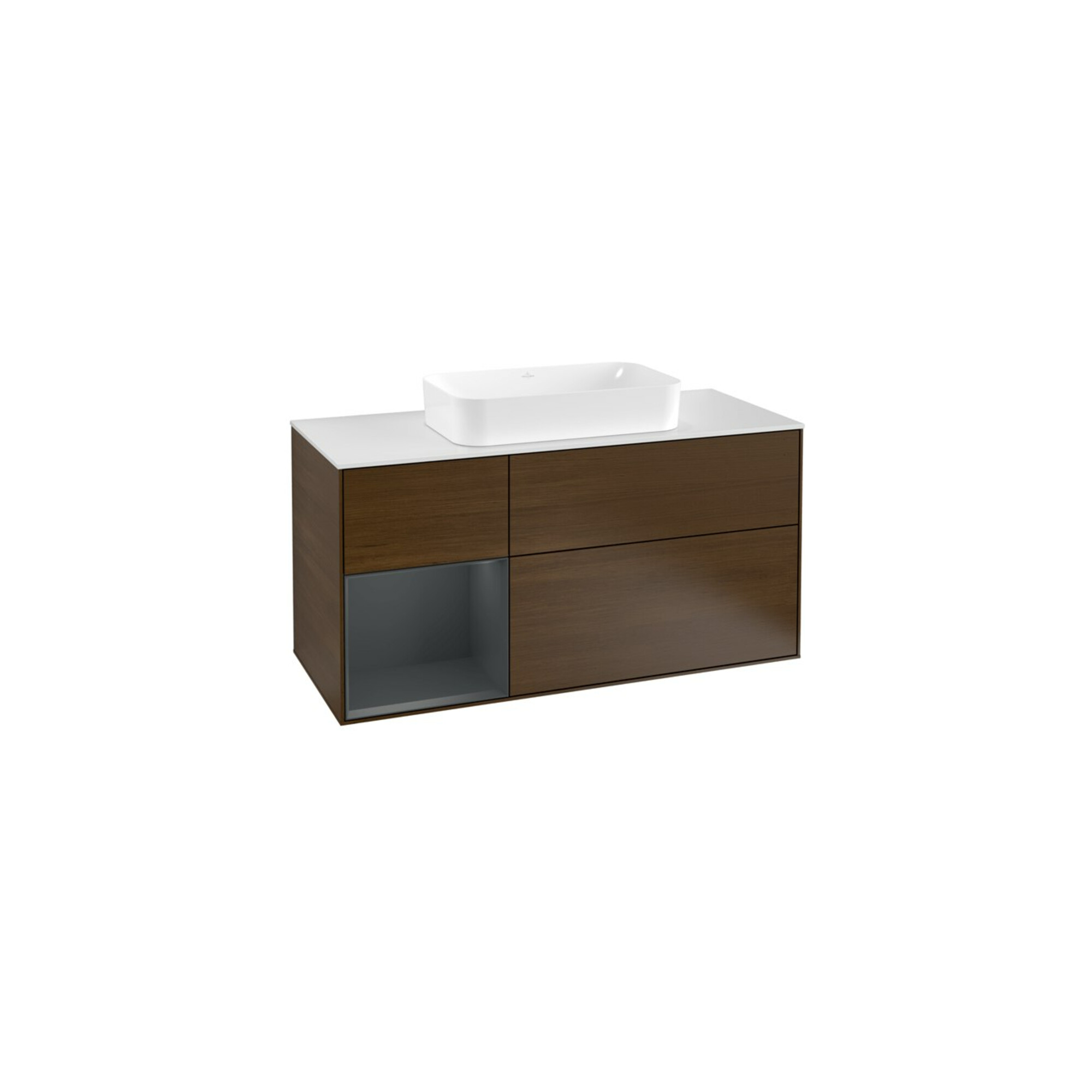 V&B Waschtischunterschrank Finion 120cm, Pl w m, Rg l md b m Lac, wal ven ; Villeroy & Boch