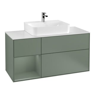 V&B Waschtischunterschrank Finion 120cm, Pl w m, Rg l Ol m Lac, Oli. m Lac