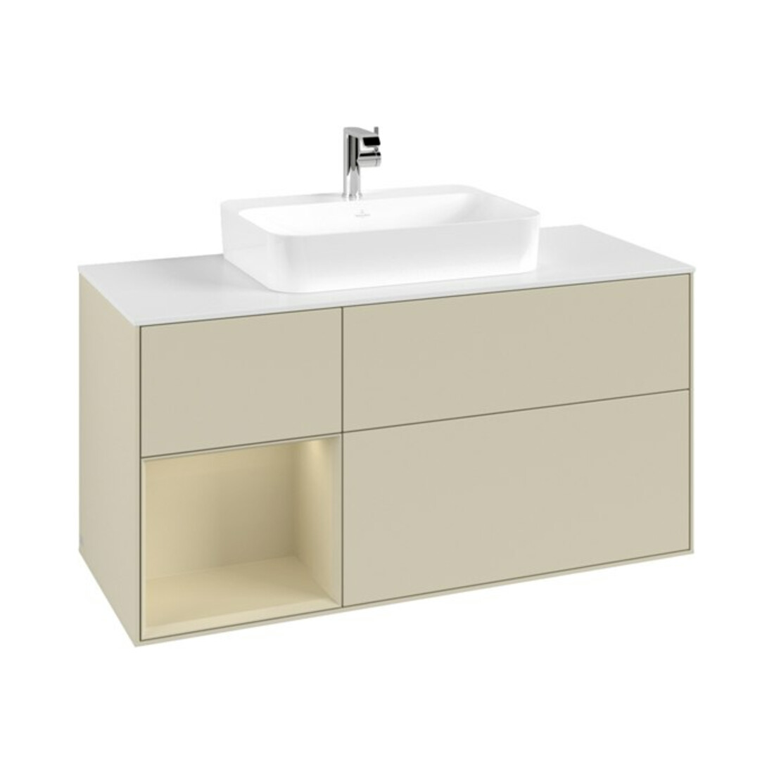 V&B Waschtischunterschrank Finion 120cm, Pl w m, Rg l si G m La, si G m La