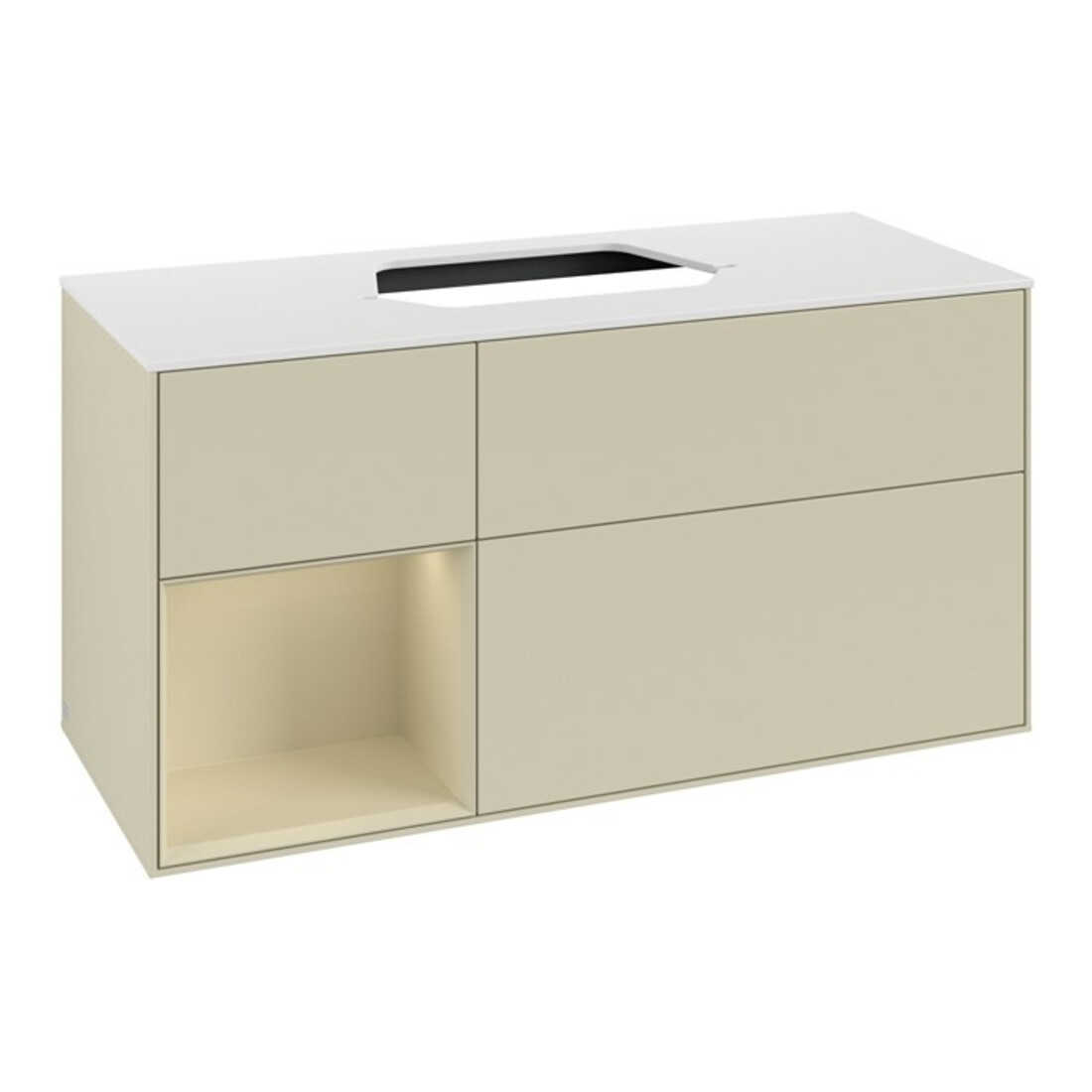 V&B Waschtischunterschrank Finion 120cm, Pl w m, Rg l si G m La, si G m La