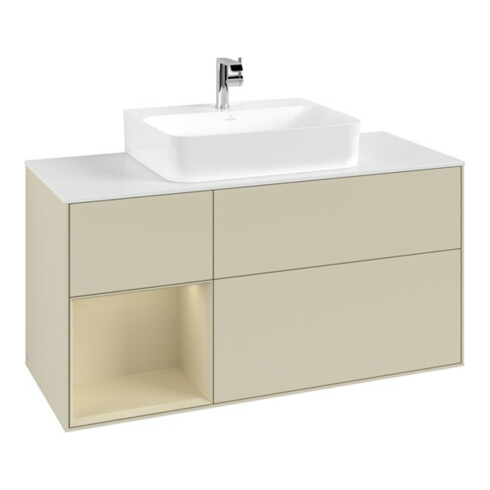 V&B Waschtischunterschrank Finion 120cm, Pl w m, Rg l si G m La, si G m La