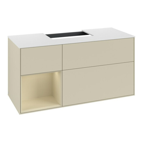 V&B Waschtischunterschrank Finion 120cm, Pl w m, Rg l si G m La, si G m La