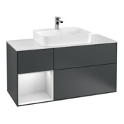 V&B Waschtischunterschrank Finion 120cm, Pl w m, Rg l w m La, md bl. m Lac