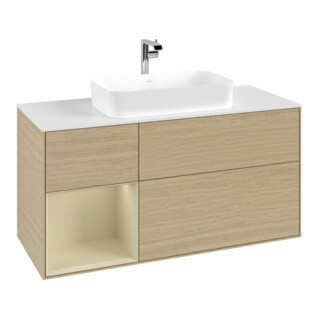V&B Waschtischunterschrank Finion 120cm, Pl w m, Rg li si Gr m Lac, Oa ven