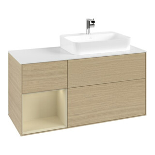 V&B Waschtischunterschrank Finion 120cm, Pl w m, Rg li si Gr m Lac, Oa ven