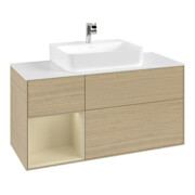 V&B Waschtischunterschrank Finion 120cm, Pl w m, Rg li si Gr m Lac, Oa ven