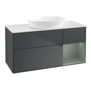 V&B Waschtischunterschrank Finion 120cm, Pl w m, Rg Ol m Lac, md bl. m Lac