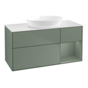 V&B Waschtischunterschrank Finion 120cm, Pl w m, Rg Oli. m Lac, Oli. m Lac