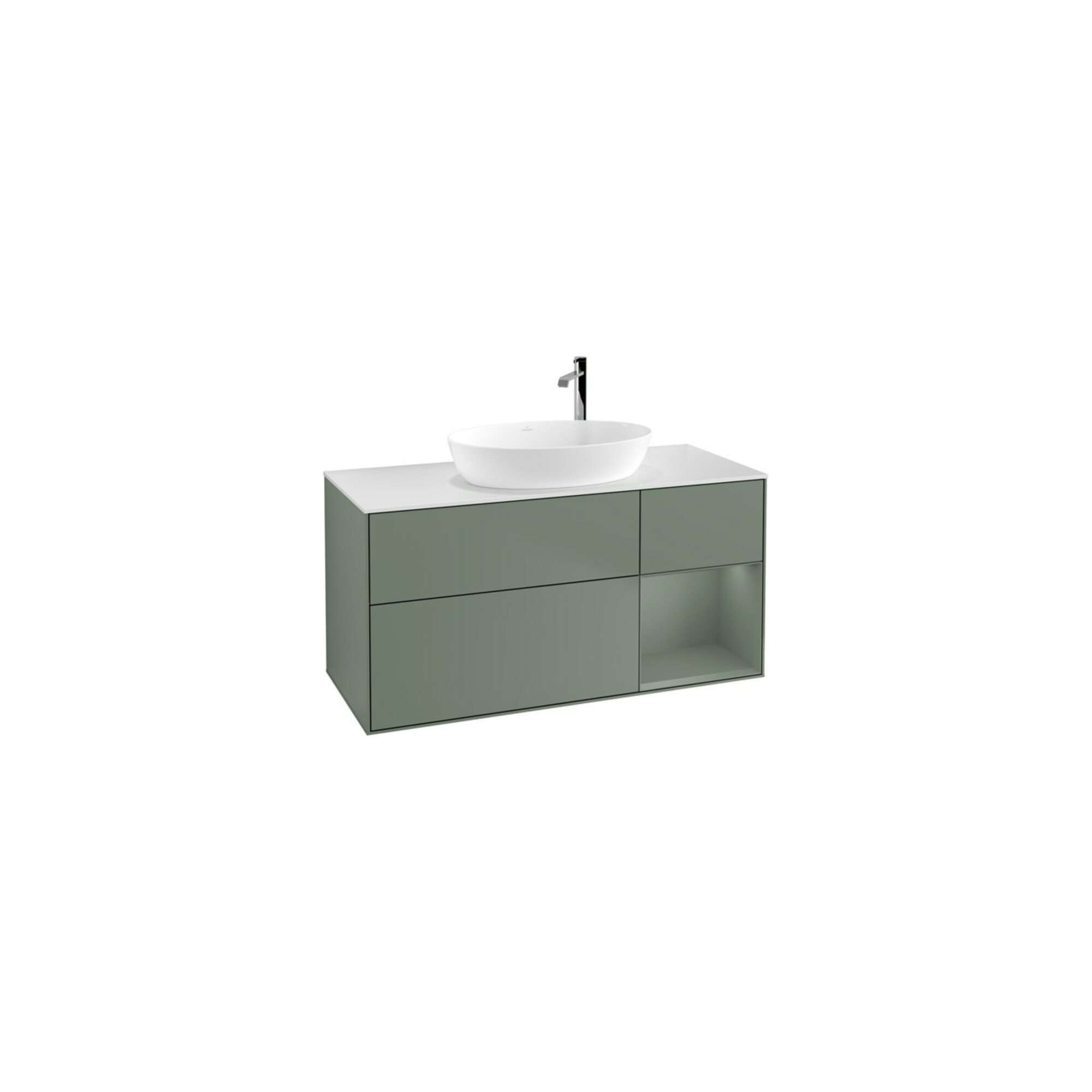 V&B Waschtischunterschrank Finion 120cm, Pl w m, Rg Oli. m Lac, Oli. m Lac ; Villeroy & Boch