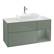 V&B Waschtischunterschrank Finion 120cm, Pl w m, Rg Oli. m Lac, Oli. m Lac