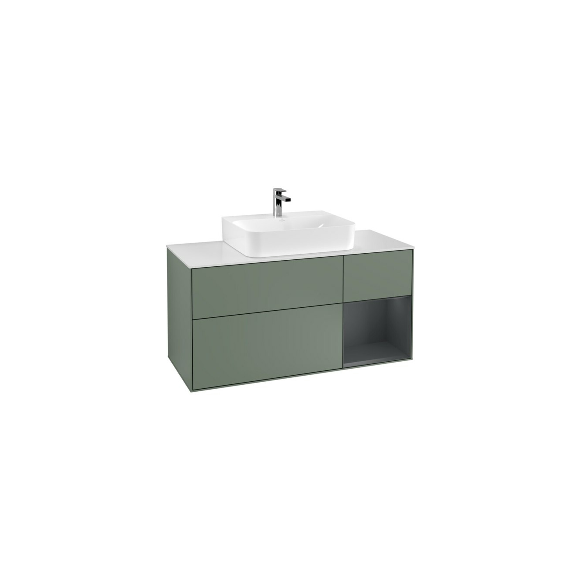 V&B Waschtischunterschrank Finion 120cm, Pl w m, Rg r md b m La, Ol m Lac ; Villeroy & Boch