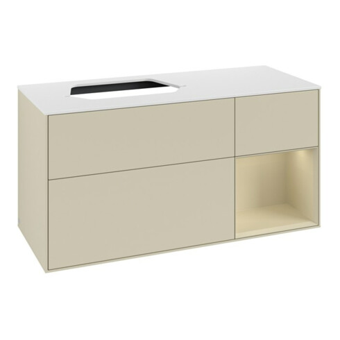 V&B Waschtischunterschrank Finion 120cm, Pl w m, Rg r si G m La, si G m La