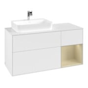V&B Waschtischunterschrank Finion 120cm, Pl w m, Rg r si G m La, wh. m Lac-3