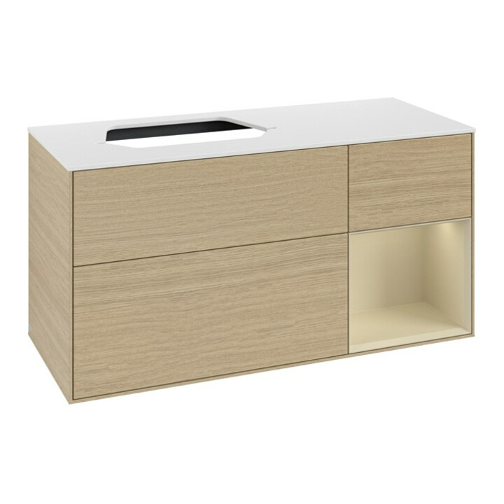 V&B Waschtischunterschrank Finion 120cm, Pl w m, Rg re si Gr m Lac, Oa ven