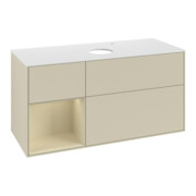 V&B Waschtischunterschrank Finion 120cm, Pl w m, Rg si G m La, si Gr m Lac