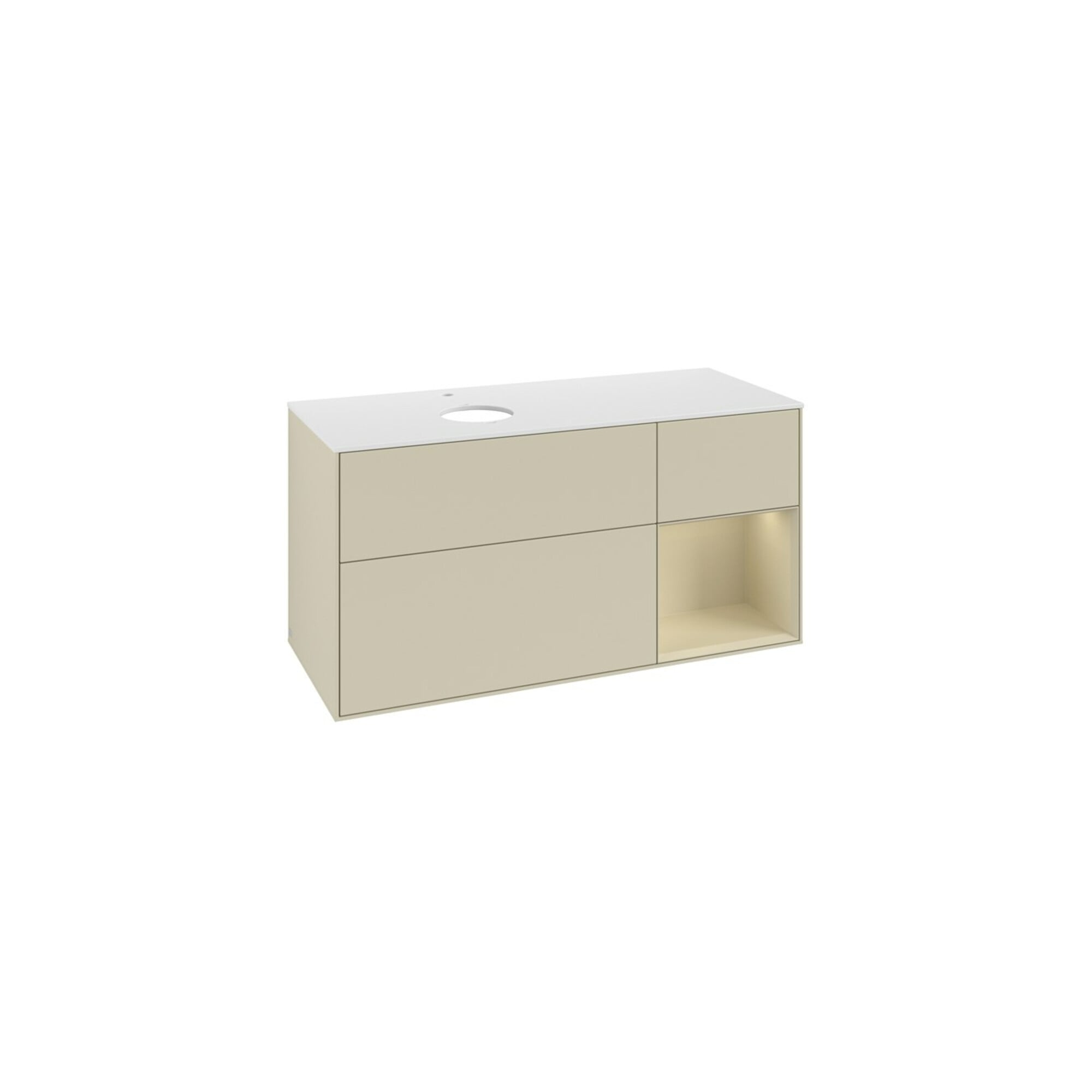 V&B Waschtischunterschrank Finion 120cm, Pl w m, Rg si G m La, si Gr m Lac ; Villeroy & Boch