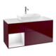 V&B Waschtischunterschrank Finion 120cm, Pl wh. m, Reg glo wh. Lac, Peo m-1