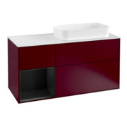 V&B Waschtischunterschrank Finion 120cm, Pl wh. m, Reg li bla m Lac, Peo m