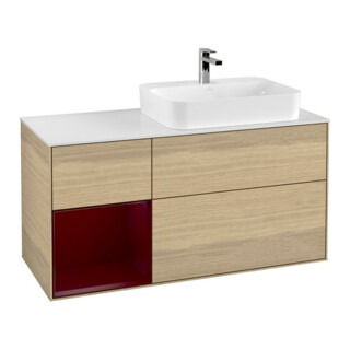 V&B Waschtischunterschrank Finion 120cm, Pl wh. m, Reg li Peo, Oa ven