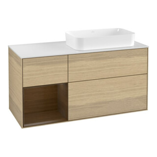 V&B Waschtischunterschrank Finion 120cm, Pl wh. m, Reg li wal ven, Oa ven