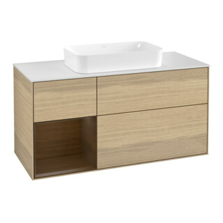 V&B Waschtischunterschrank Finion 120cm, Pl wh. m, Reg li wal ven, Oa ven