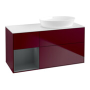 V&B Waschtischunterschrank Finion 120cm, Pl wh. m, Reg md m Lac, Peo m