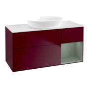 V&B Waschtischunterschrank Finion 120cm, Pl wh. m, Reg Oli. m Lac, Peo m