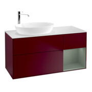 V&B Waschtischunterschrank Finion 120cm, Pl wh. m, Reg Oli. m Lac, Peo m