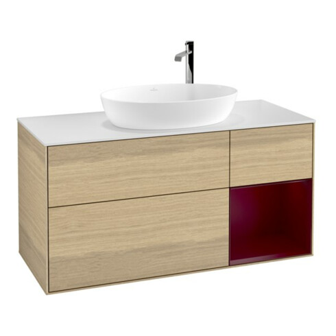 V&B Waschtischunterschrank Finion 120cm, Pl wh. m, Reg Peo m Lac, Oa ven