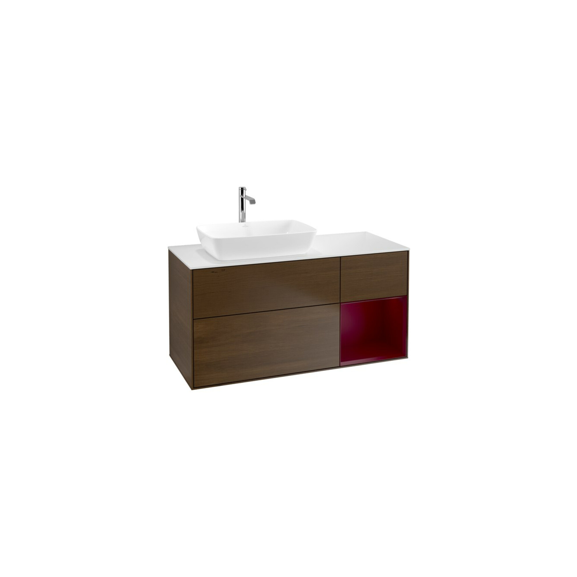 V&B Waschtischunterschrank Finion 120cm, Pl wh. m, Reg Peo m Lac, wal ven ; Villeroy & Boch
