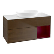 V&B Waschtischunterschrank Finion 120cm, Pl wh. m, Reg Peo m Lac, wal ven